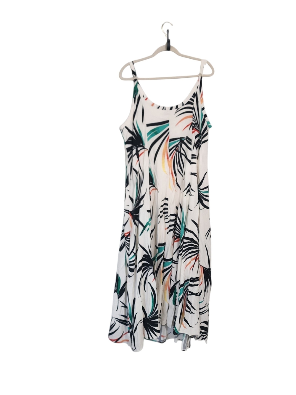 Torrid Tropical Print Spaghetti Strap Maxi Dress 2X Boho Resort Summer NWT